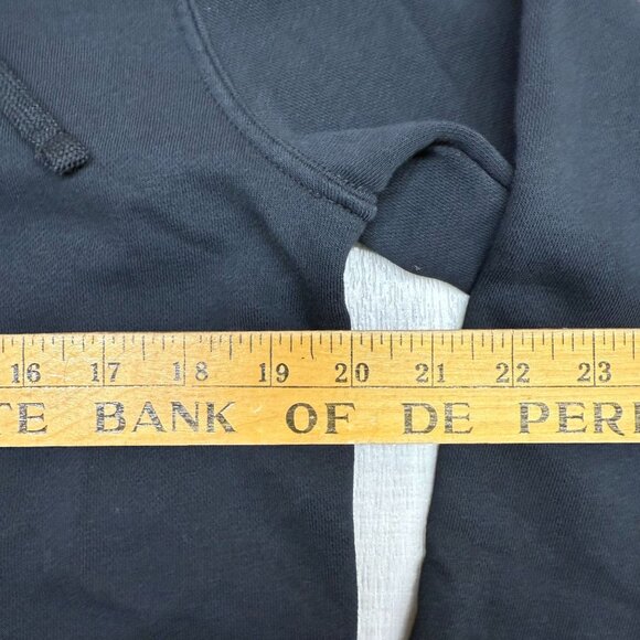 ✅Mens M Nike Black Pullover Hoodie Cotton Blend Casual Activewear Spell Out Logo - Picture 4 of 8